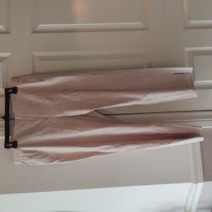 NWT J. Jill Pant Trouser Linen Minimalist Neutral Travel Tan Brown Beach Coastal